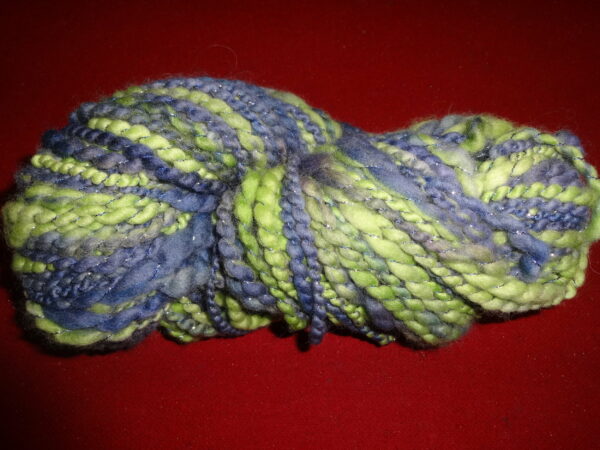 Hand Dyed Land and Sea Organic Polworth Yarn