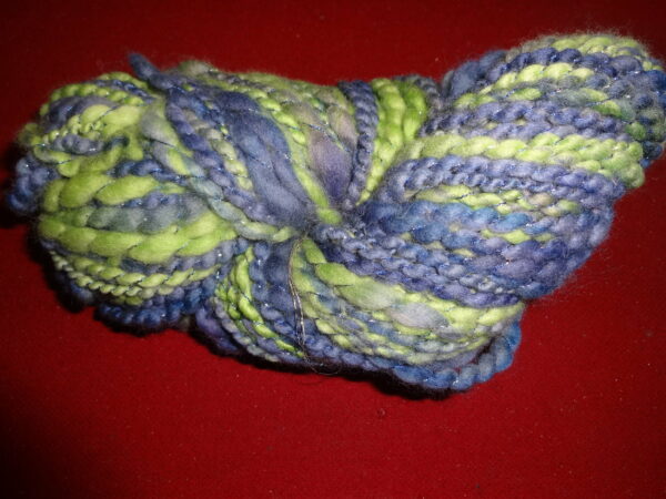 Hand Dyed Land and Sea Organic Polworth Yarn