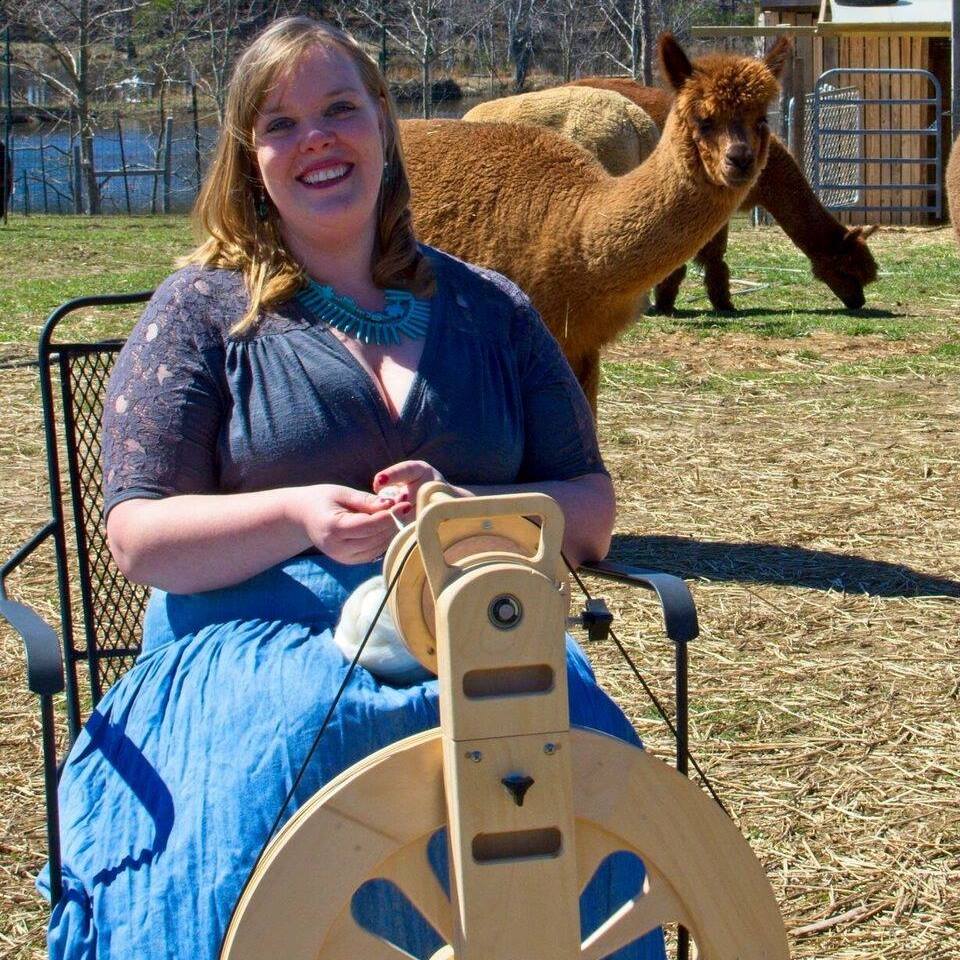Katie at Her Spinning Wheel